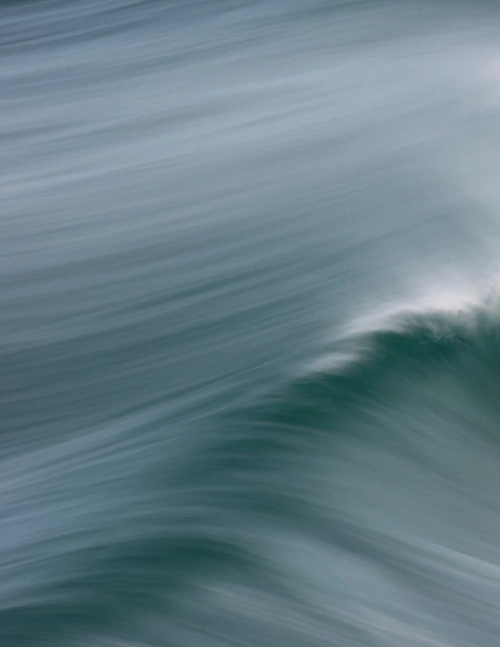 Moving water, blurred in a long exposure